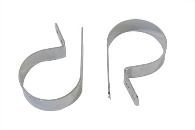 31-2099 - Chrome 2-7/8 inch Muffler Body and End Clamp Set by V-Twin