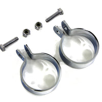31-2103 - Chrome 1-7/8  Muffler End Clamp Set by V-Twin
