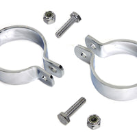 31-2103 - Chrome 1-7/8  Muffler End Clamp Set by V-Twin