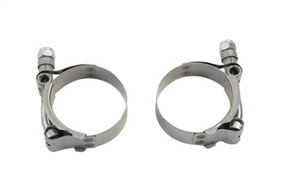 31-2110 - Exhaust Clamp Set Stainless Steel by V-Twin