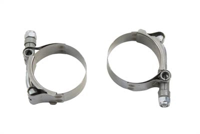 31-2110 - Exhaust Clamp Set Stainless Steel by V-Twin