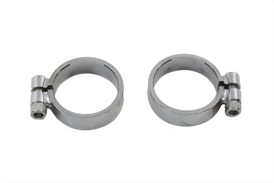 31-2112 - Chrome Allen Type Exhaust Clamp Set Wide by V-Twin