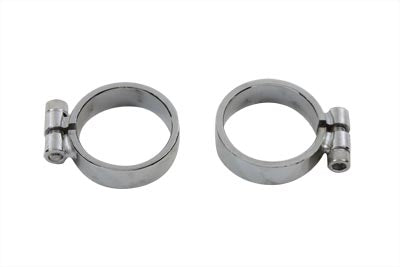 31-2112 - Chrome Allen Type Exhaust Clamp Set Wide by V-Twin