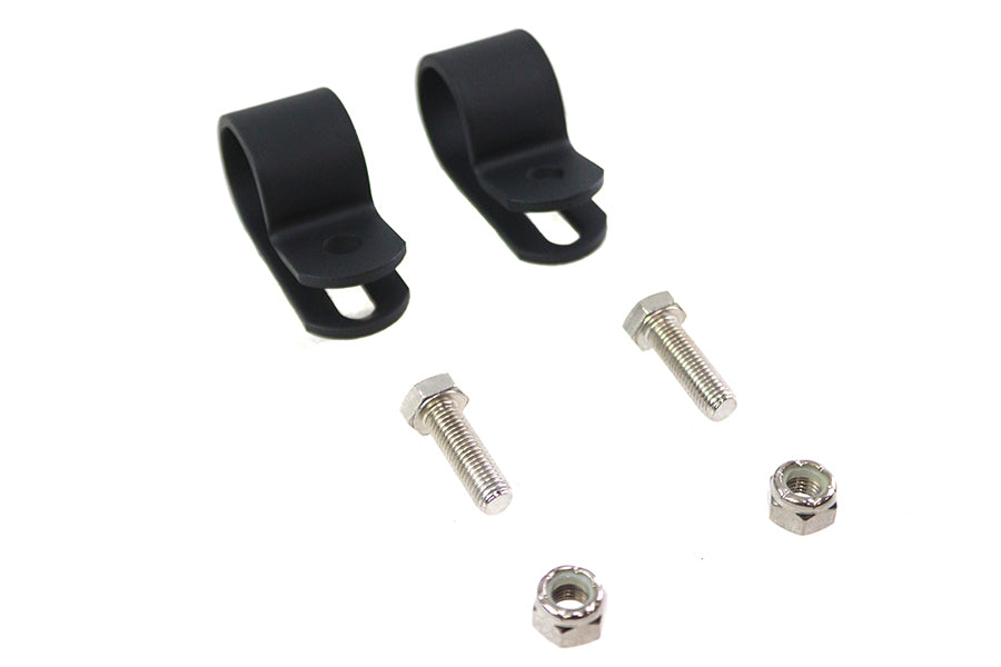 Black 1 inch Muffler Clamp Set