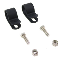 Black 1 inch Muffler Clamp Set