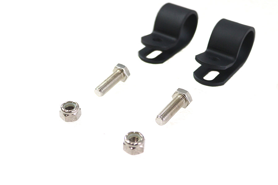 Black 1 inch Muffler Clamp Set