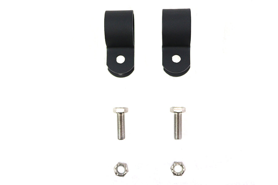 Black 1 inch Muffler Clamp Set