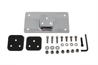 31-3943 - License Plate Frame Bracket Kit Chrome by V-Twin