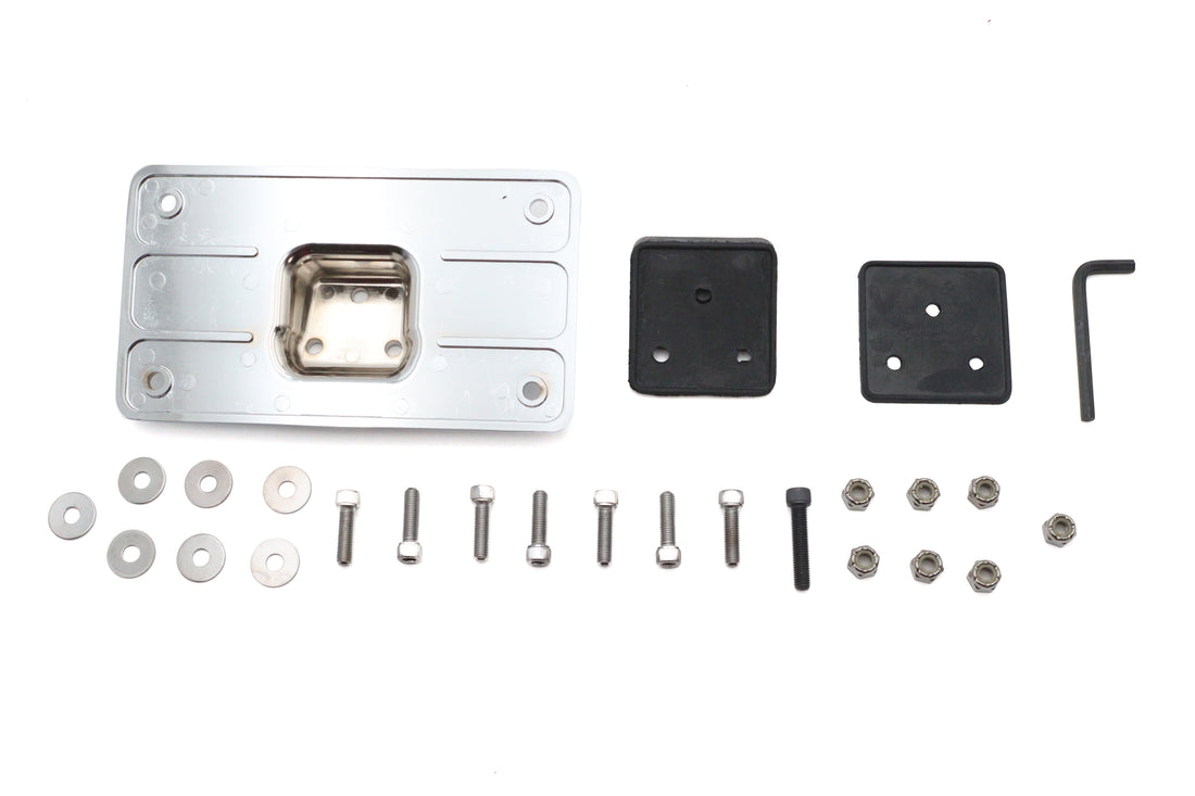 31-3943 - License Plate Frame Bracket Kit Chrome by V-Twin