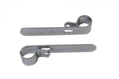 31-3947 - Chrome 1 inch Exhaust  inchP inch Clamp Set by V-Twin