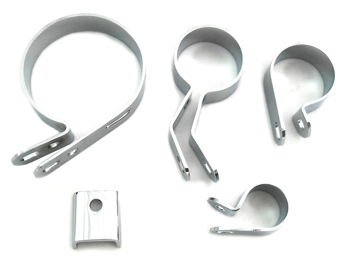 31-3951 - Chrome Exhaust Clamp Kit by V-Twin