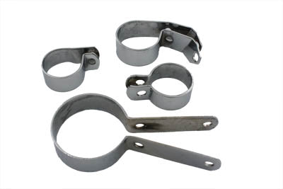 31-3956 - Chrome Exhaust Clamp Kit by V-Twin