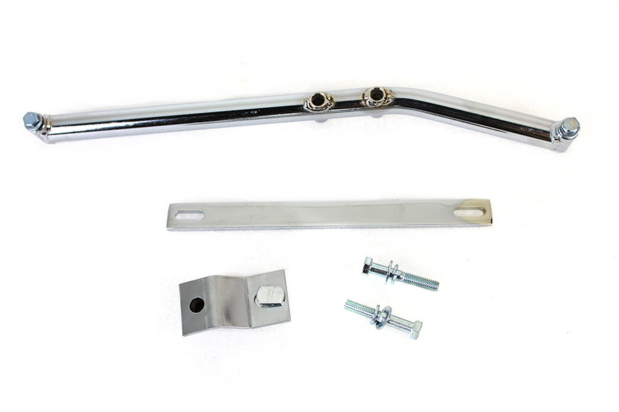 31-4090 - Upswept Header Mounting Bracket Kit Chrome by Paughco