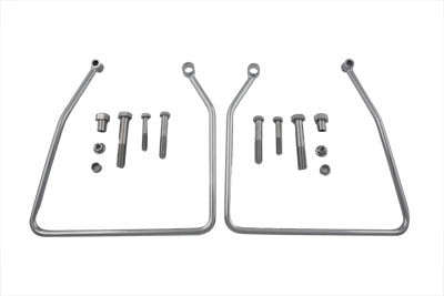 31-9909 - Chrome Saddlebag Support Set by V-Twin
