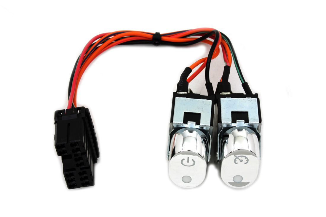 32-0364 - Rocker Style Handlebar Switch Kit Chrome by Volt Tech