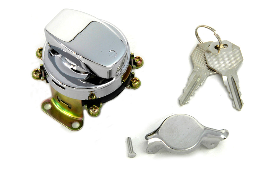 32-0419 - Fat Bob Ignition Switch with 6 Terminals Chrome by Volt Tech