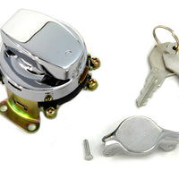 32-0419 - Fat Bob Ignition Switch with 6 Terminals Chrome by Volt Tech