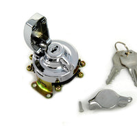 32-0419 - Fat Bob Ignition Switch with 6 Terminals Chrome by Volt Tech