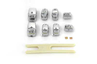 32-0563 - Handlebar Switch Cap Set Chrome by Volt Tech