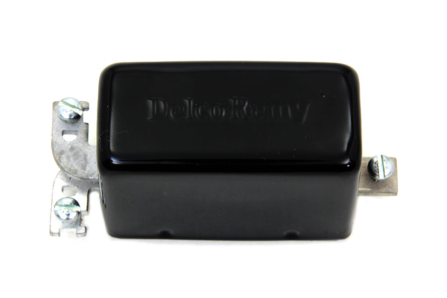 32-1200 - Black Replica Delco Remy 3-Brush Generator Relay by Volt Tech