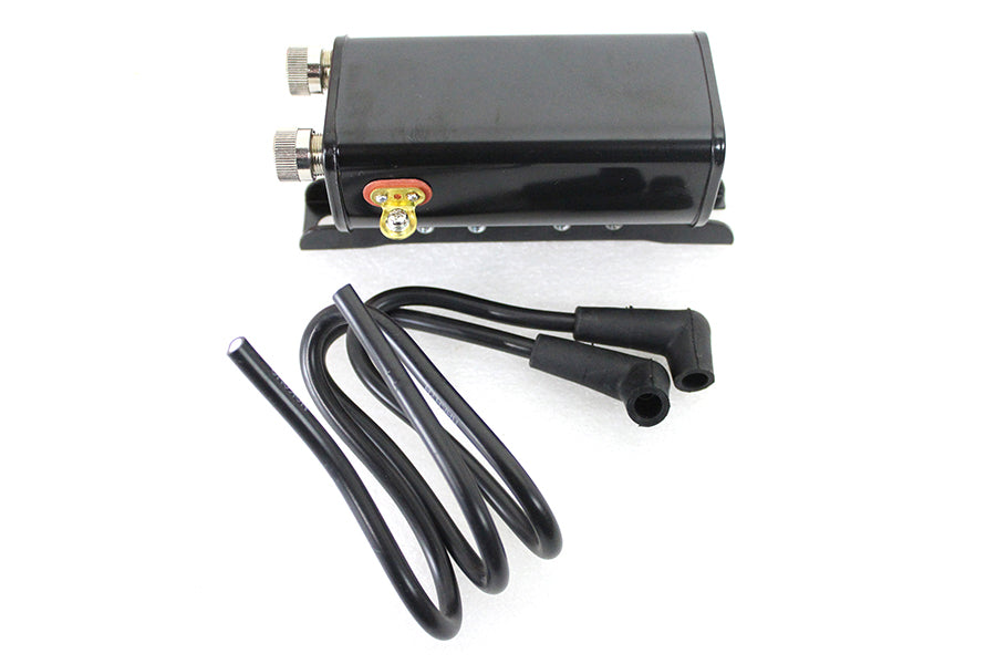 32-1338 - Stock 6 Volt Replica Ignition Coil Black by Volt Tech