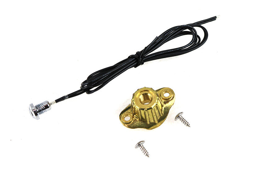 32-1379 - Old School Single Switch Kit Brass Finish by Volt Tech