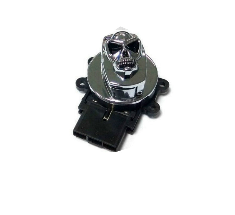 32-1441 - Chrome Ignition Switch with Chrome Skull by Volt Tech