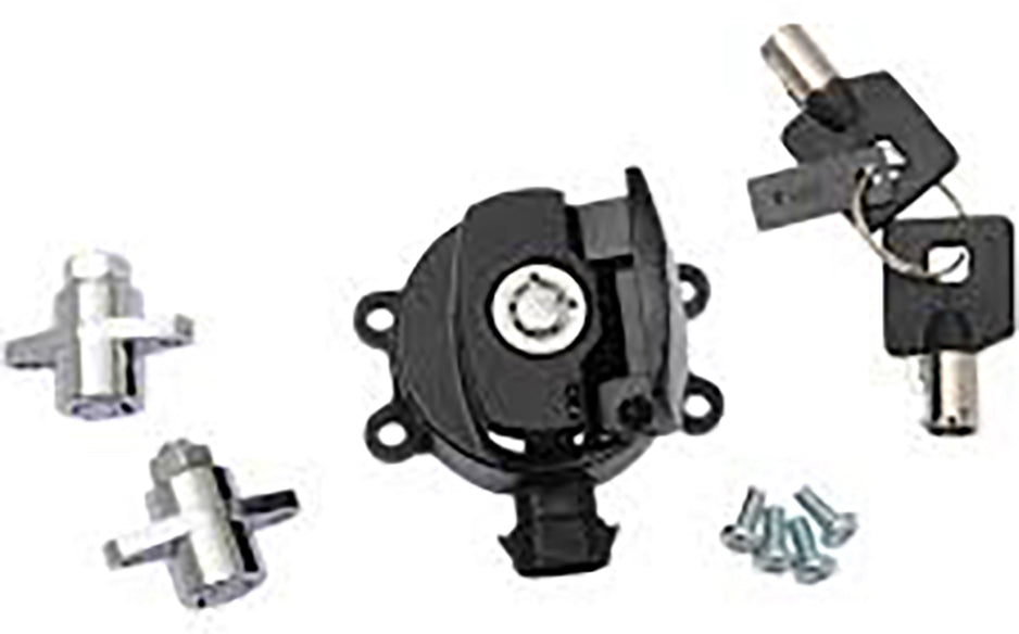 32-1445 - Side Hinge Ignition Switch and Saddlebag Lock Kit Black by Volt Tech
