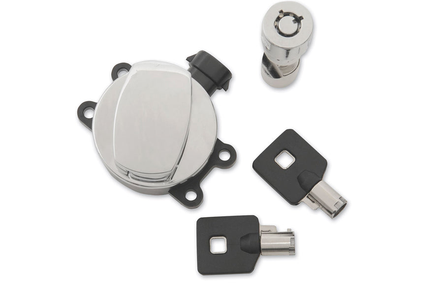 32-1479 - Side Hinge Ignition Switch Chrome with Fork Lock by Volt Tech
