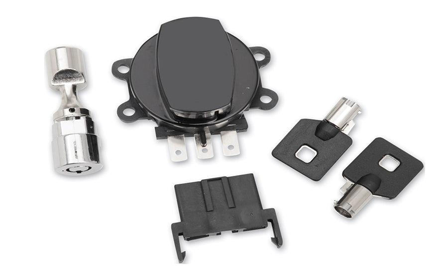 32-1480 - Side Hinge Ignition Switch Black with Fork Lock by Volt Tech