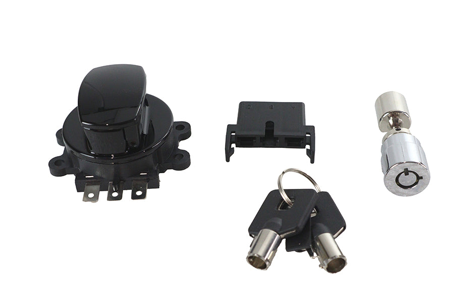 32-1482 - Side Hinge Ignition Switch Black with Fork Lock by Volt Tech
