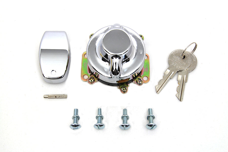 32-1512 - Fat Bob Ignition Switch with 6 Terminals Chrome by Volt Tech