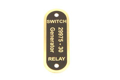32-1538 - Generator Tag by Volt Tech