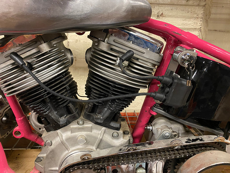 32-1615 - Big Twin Coil Mount with Switch Bracket Raw by V-Twin