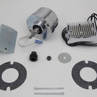 32-1675 - Chrome 12 Volt Alternator Generator Conversion Kit by V-Twin