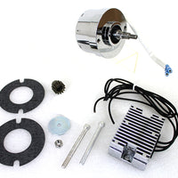 32-1676 - Chrome 12 Volt Alternator Generator Conversion Kit by V-Twin