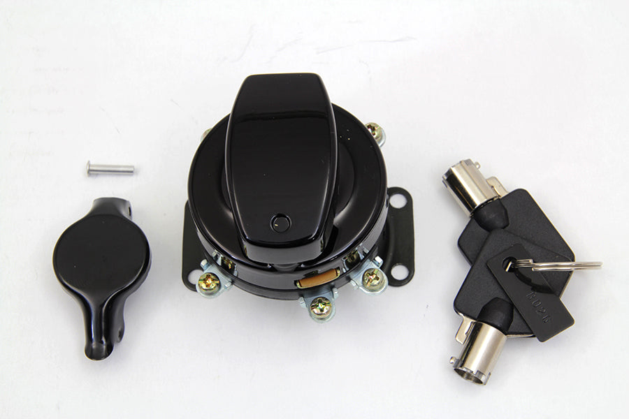 32-1692 - Fat Bob Ignition Switch with 5 Terminals Gloss Black by Volt Tech