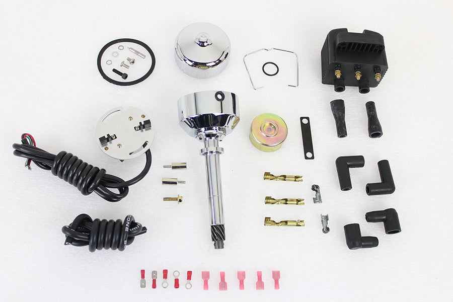 32-1769 - V-Fire Single Fire Electronic Ignition Distributor with Coil by V-Twin