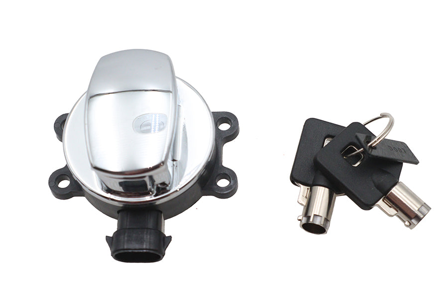 32-1912 - FLT Ignition Switch Chrome by V-Twin