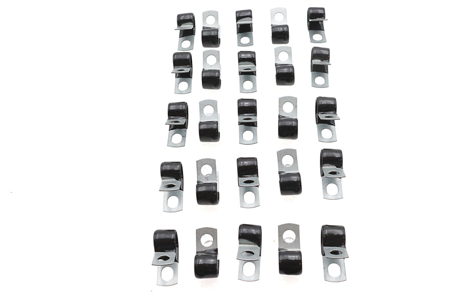 32-3586 - Horn Wire Clamp Black by V-Twin