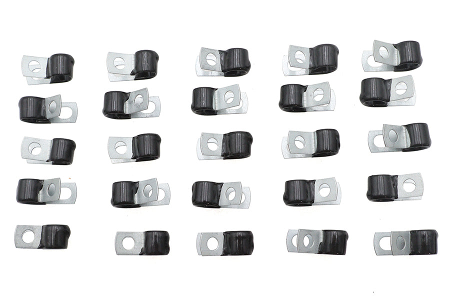 32-3586 - Horn Wire Clamp Black by V-Twin