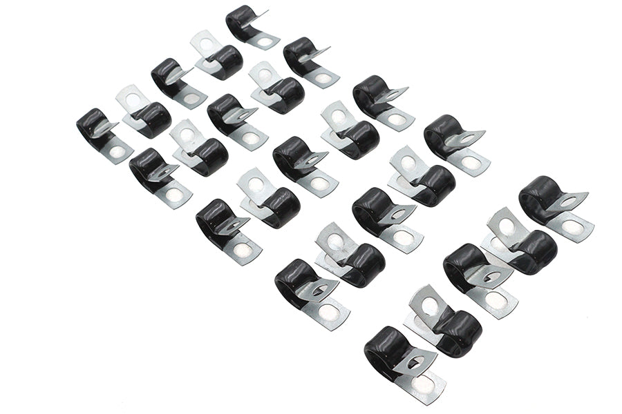 32-3586 - Horn Wire Clamp Black by V-Twin