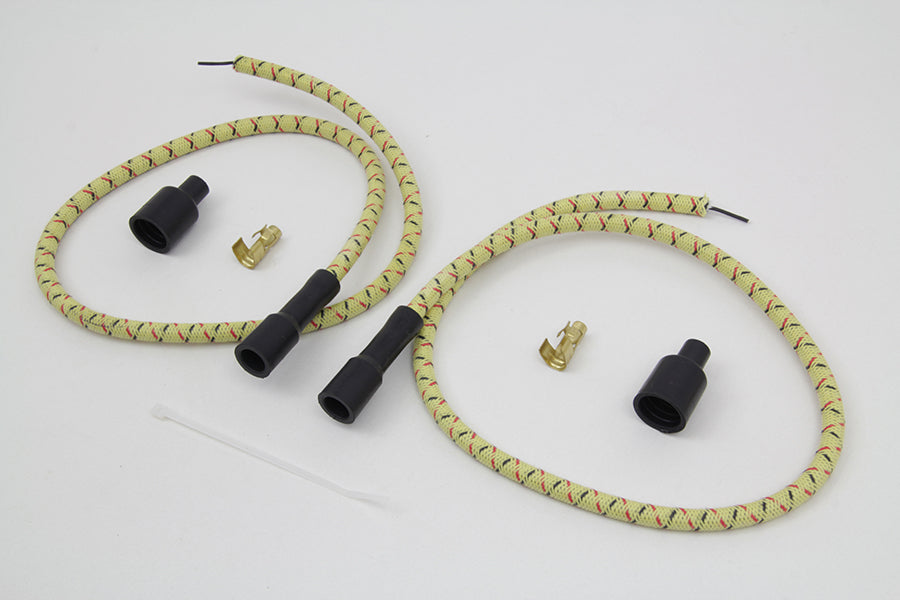 32-7369 - Sumax Yellow with Black & Red Tracer 7mm Spark Plug Wire Set by Sumax