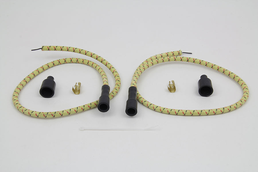 32-7369 - Sumax Yellow with Black & Red Tracer 7mm Spark Plug Wire Set by Sumax