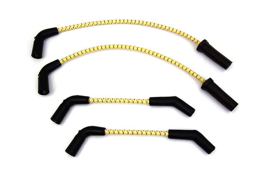 32-7376 - Sumax Yellow with Black & Red Tracer 7mm Spark Plug Wire Set by Sumax