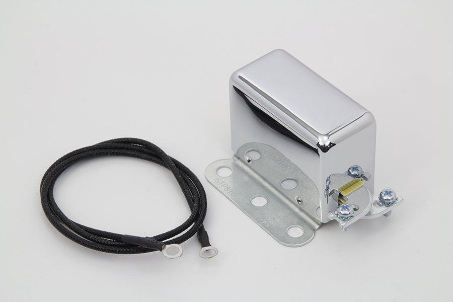 32-7586 - Chrome Look-A-Like 12 Volt 2-Brush Relay by Volt Tech