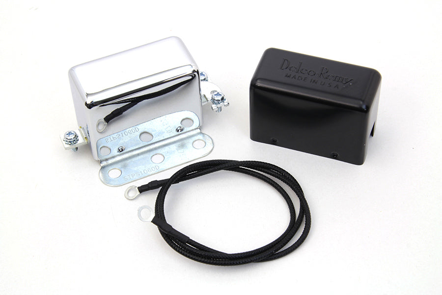 32-7587 - Chrome 12 Volt Regulator Relay by Volt Tech