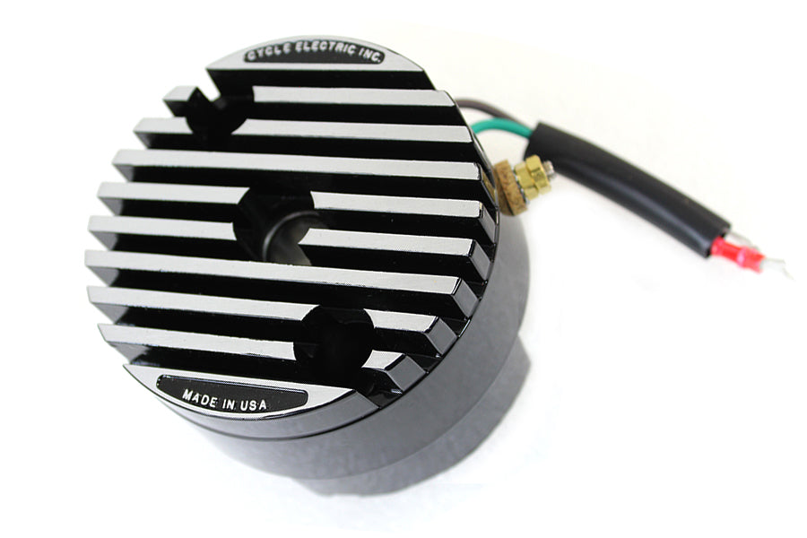 32-7768 - Black 12 Volt Regulator End Cover by Cycle Electric