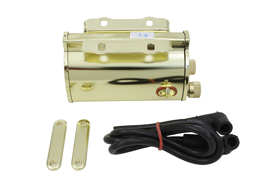 32-8110 - Brass Plated 6 Volt Ignition Coil by Volt Tech