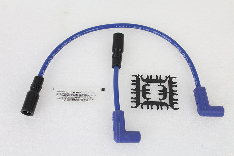 32-9171 - Accel 8mm S/S Spiral Core Ignition Wire Set Blue by Accel